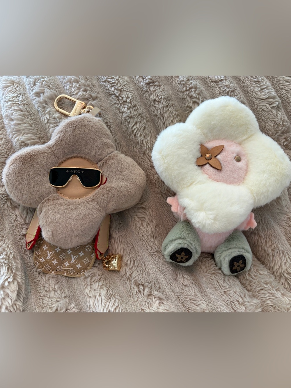 Plush Flower Bag Charms